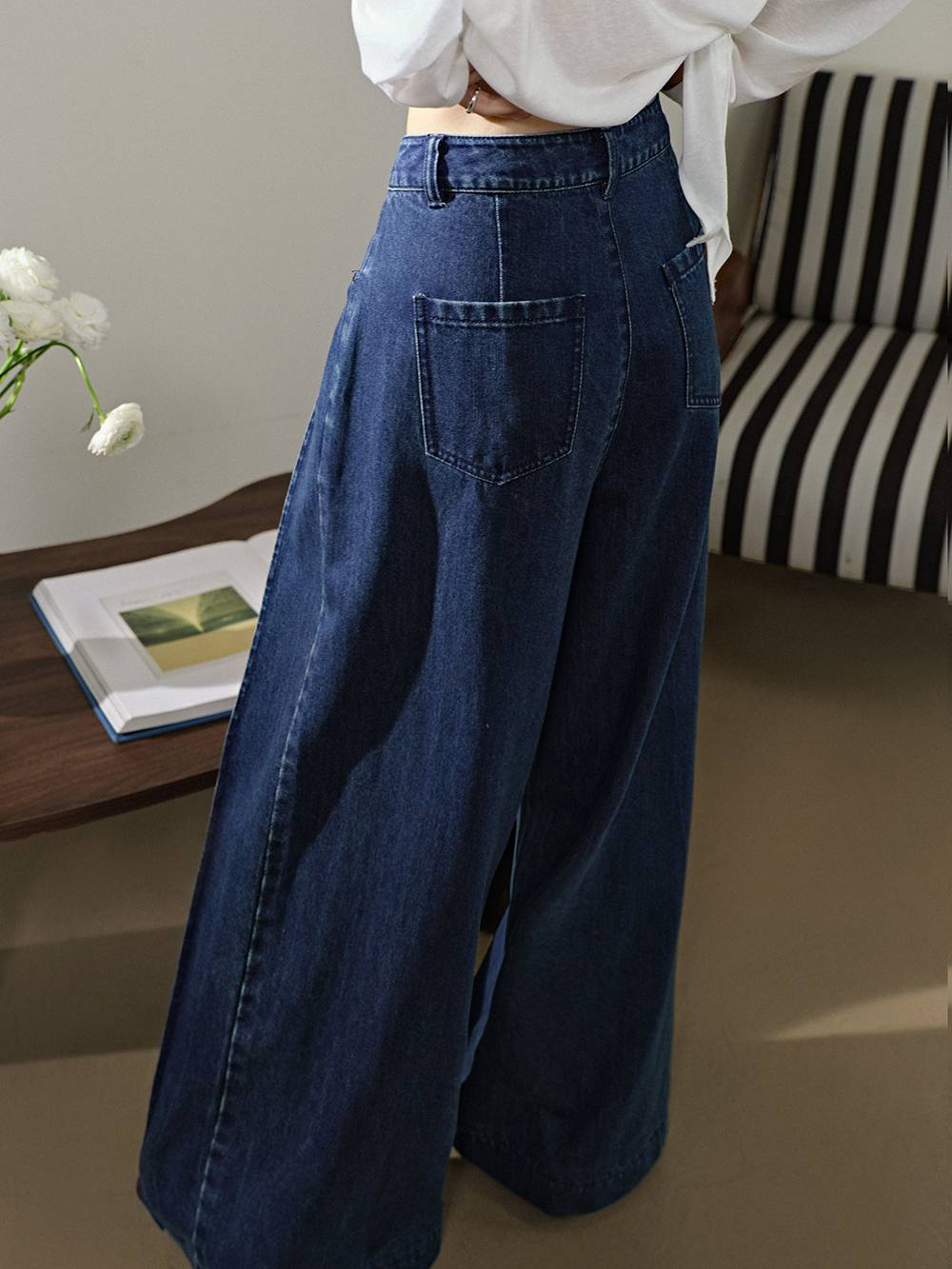 直営品【KUOSE】ワイドレッグジーンズ 関税込 ワイドレッグジーンズ – KUOSE.com