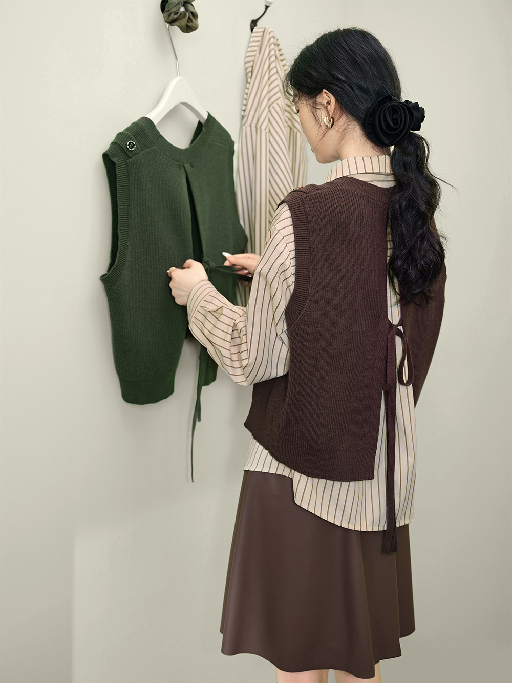 【Khakis】Cabin Knit Vest☆韓国 人気☆25SS☆ベスト Knit Vest – KUOSE.com