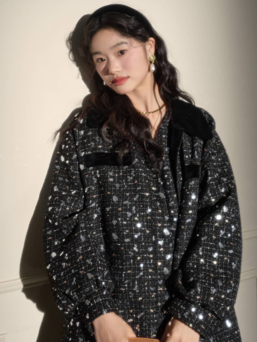 ジャケット Siyazu SIOT4100 Classic Tweed Jacket_Black Tweed Jacket and Vest – KUOSE.com