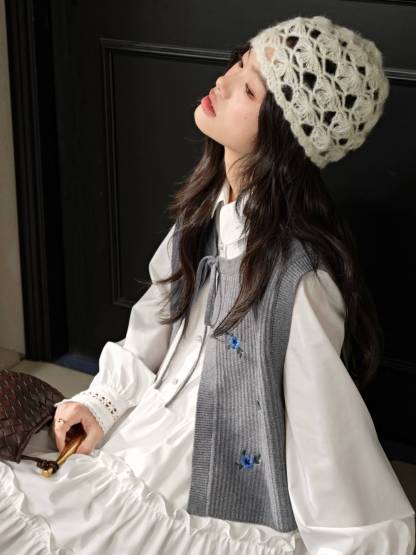 早期完売★COYSEIO★RIBBON TIE CAP リボンキャップ灰色(追跡O) COYSEIO(コイセイオ) 帽子(レディース) - 海外通販のBUYMA