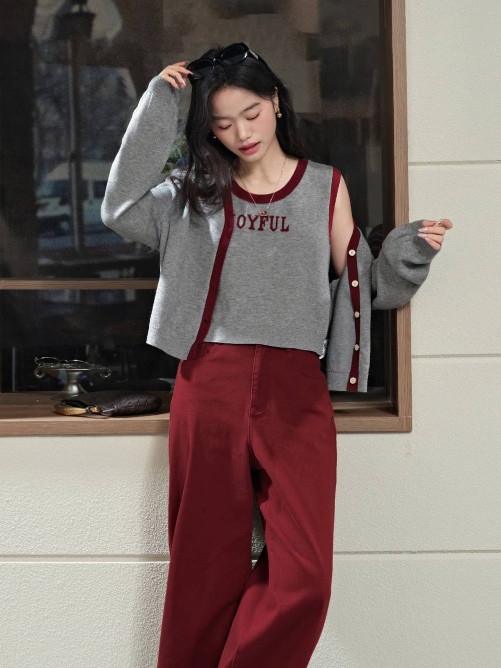 カーディガンとタンクトップセット – KUOSE.com