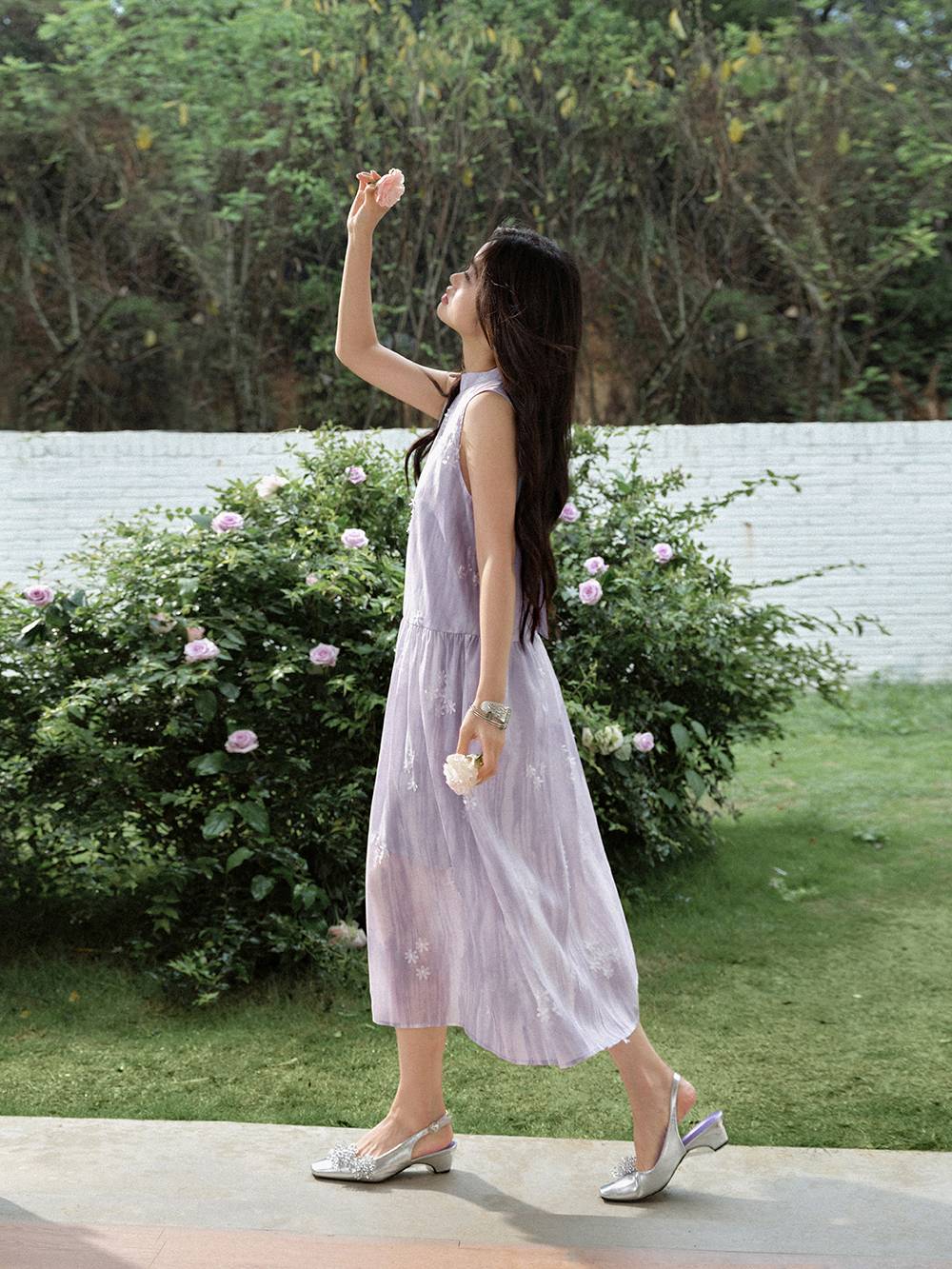 midi halter white dress Calla Halter Midi Dress main image 1