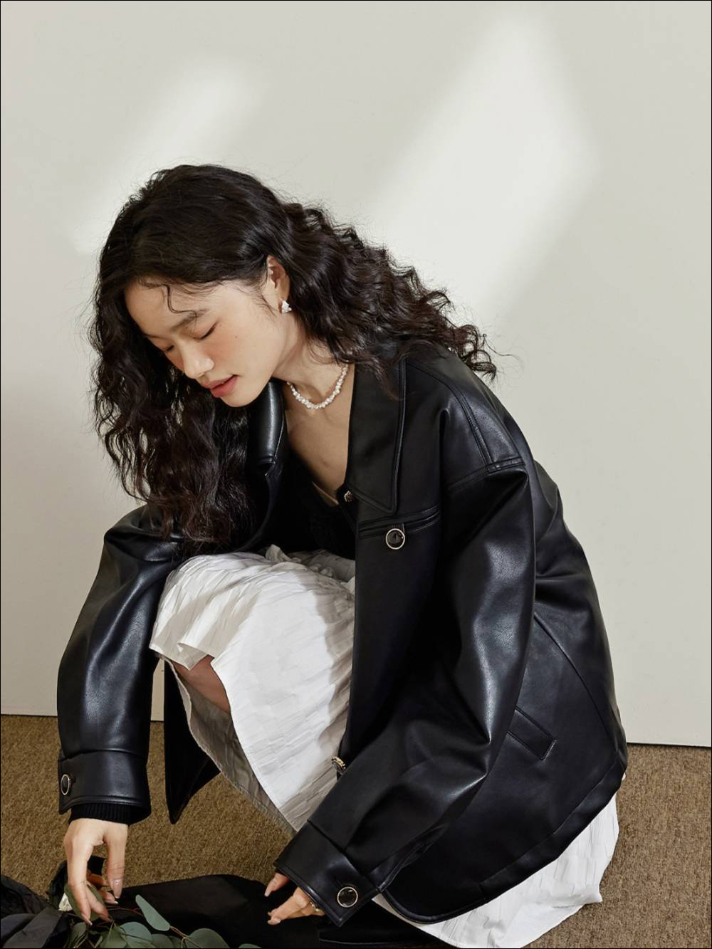 Black Faux Leather Jacket – KUOSE.com