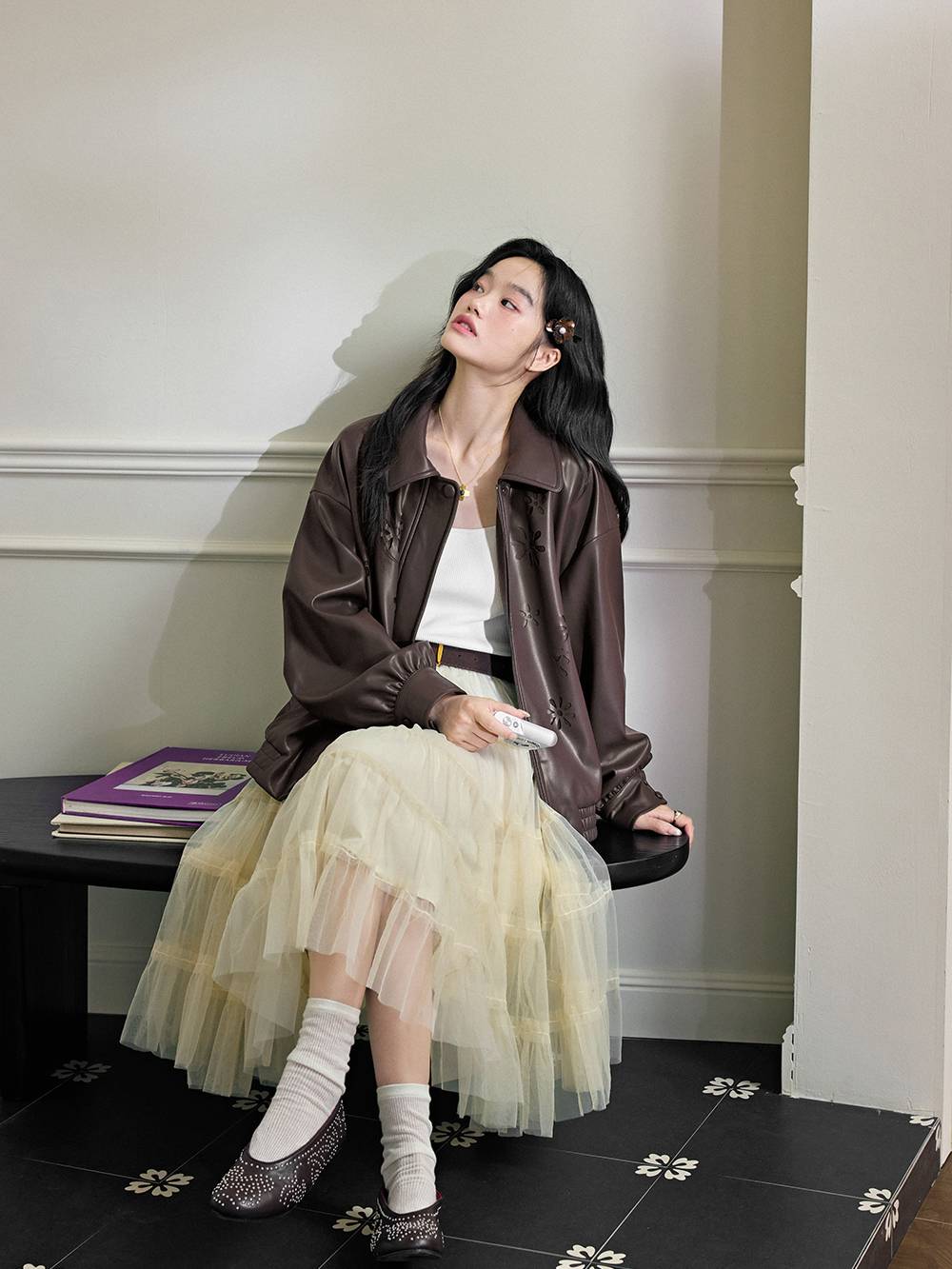 KUOSE フェイクレザージャケット Faux Leather Jacket – KUOSE.com