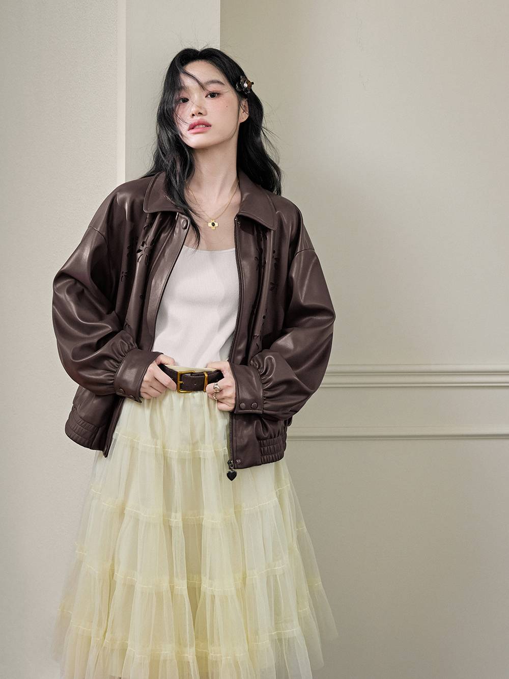 kuose フェイクレザージャケット Faux Leather Jacket – KUOSE.com