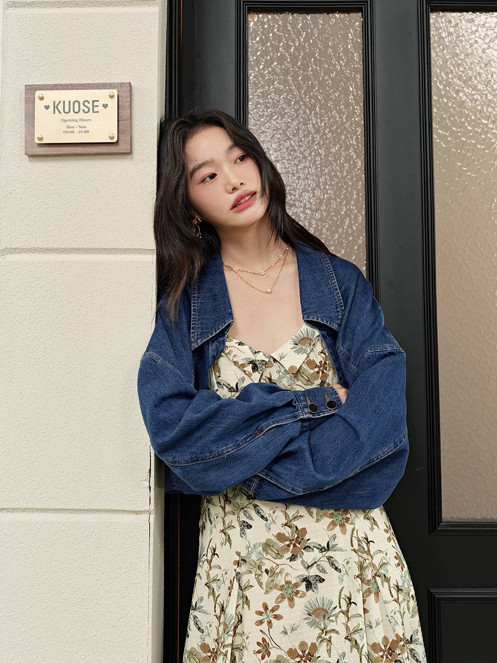 トリミングされたデニムジャケット – KUOSE.com