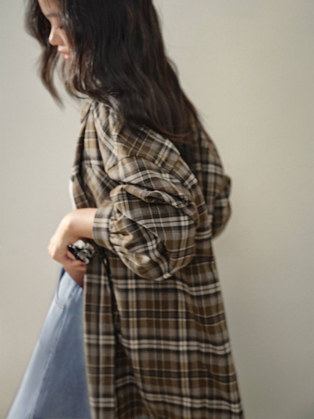 Brown Plaid Blouse – KUOSE.com
