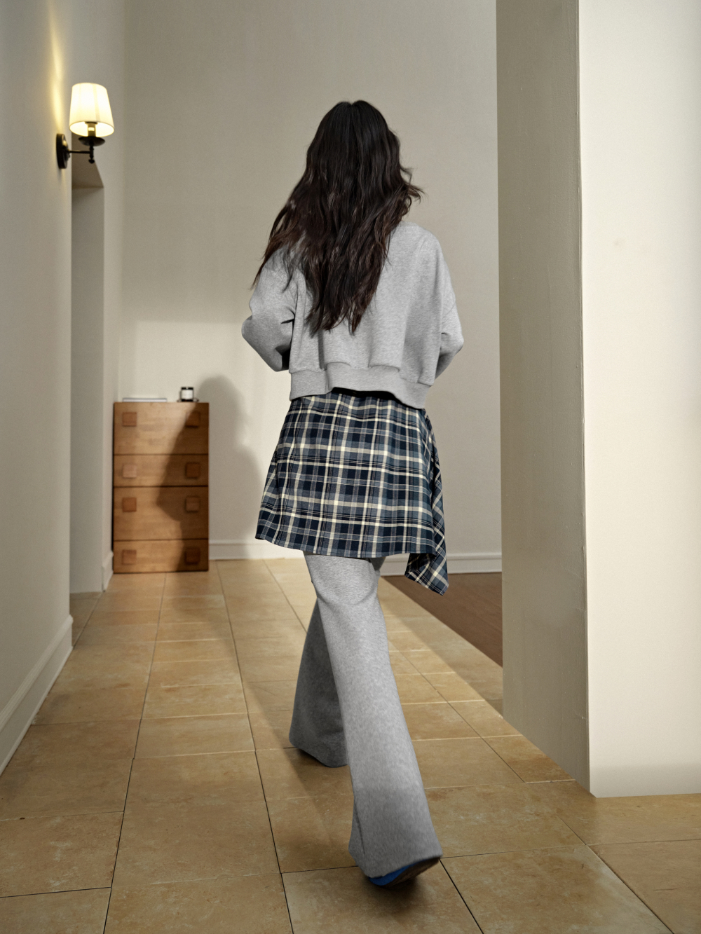 One Shoulder Sweatshirt and Layered Pants – KUOSE.com