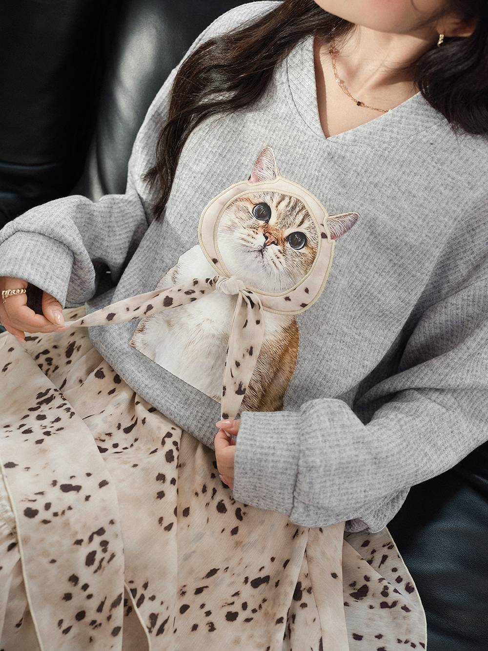 猫のグラフィック スウェットシャツ – KUOSE.com
