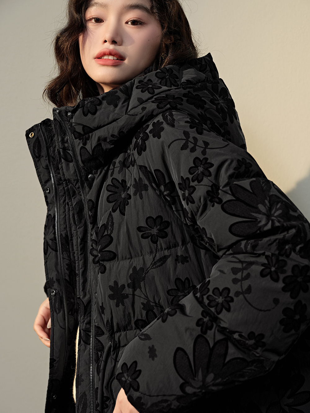 Floral Puffer Coat – KUOSE.com