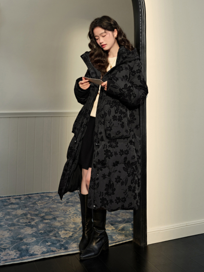 Floral Puffer Coat – KUOSE.com Floral Puffer Coat – KUOSE.com
