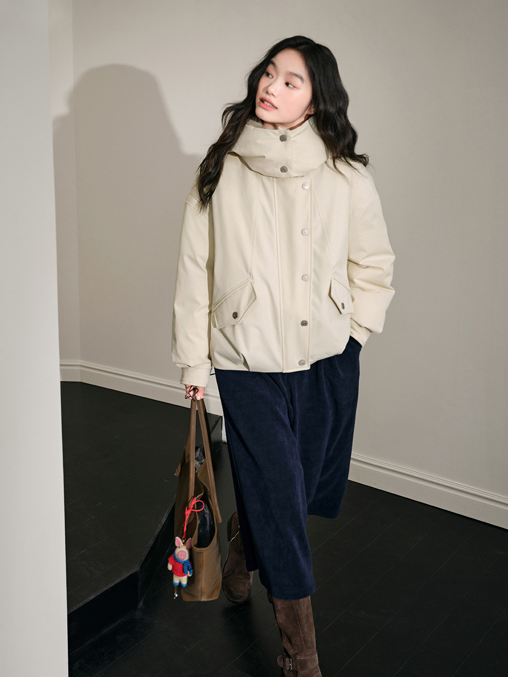 Hooded Stand Collar Down Jacket – KUOSE.com
