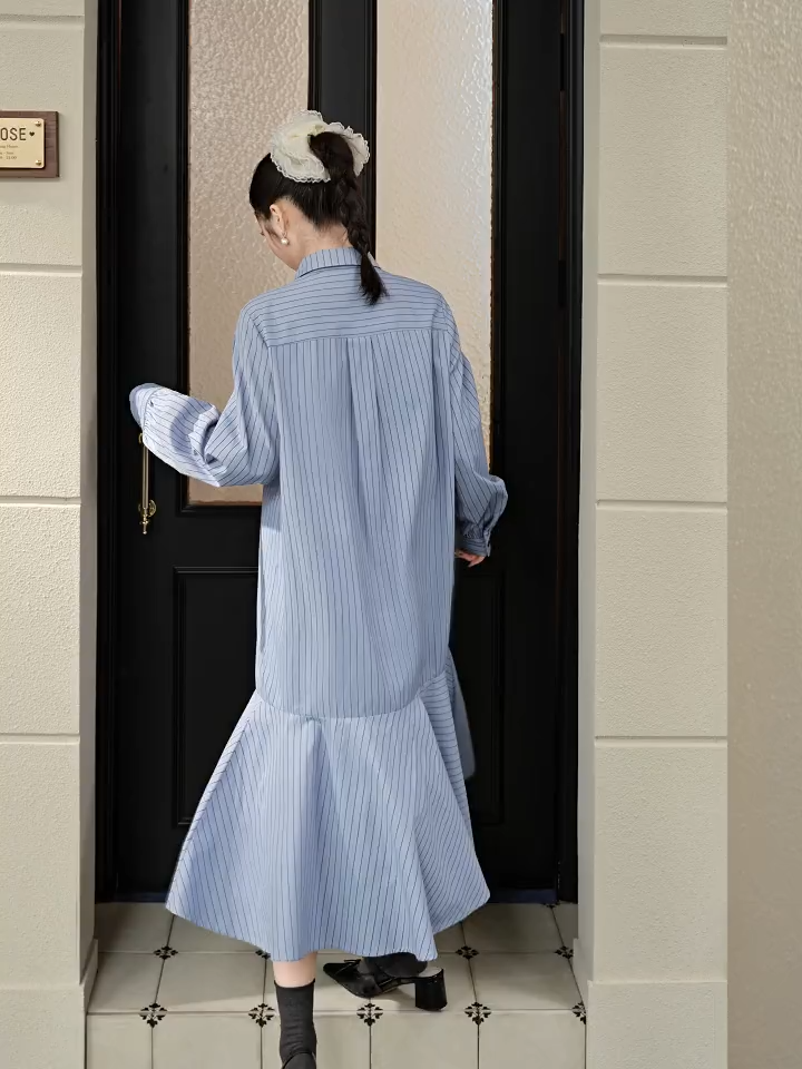 ワンピース Herlipto Pleated Open Shirt Dress M 01_2004_01532d3f-85cd-4f17-