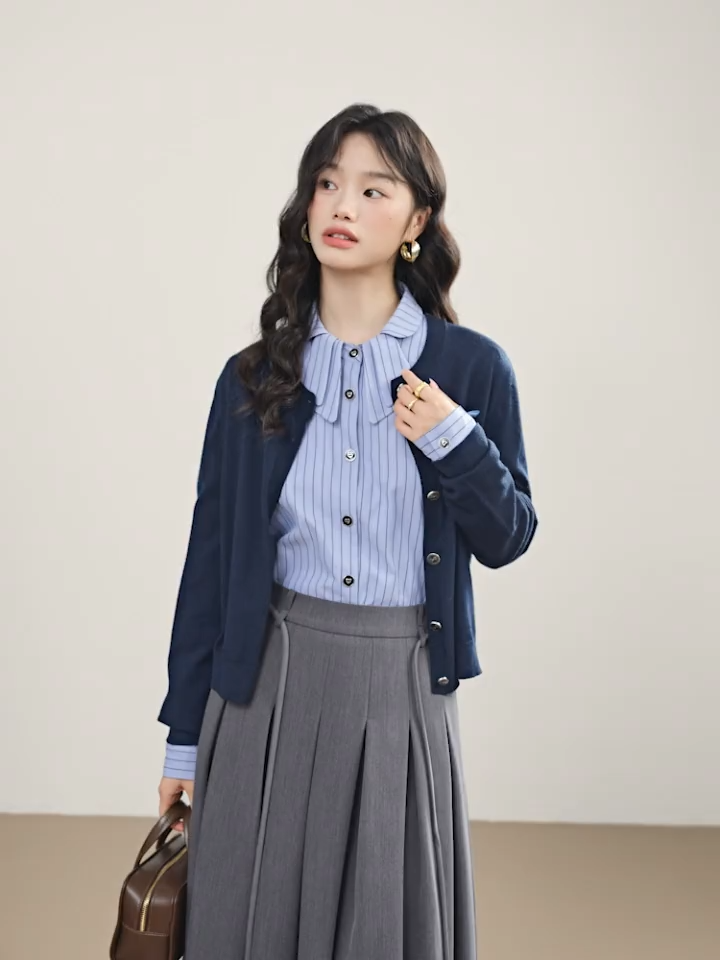 トップス HONOHONOCLANE SQUARE SLEEVE KNIT TOPS Square-Neck Sleeved Knit Top - Our Second Nature