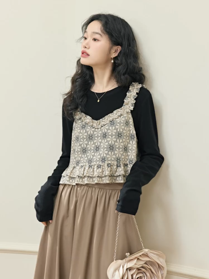 Floral Cami and Top Set – KUOSE.com Floral Cami and Top Set – KUOSE.com