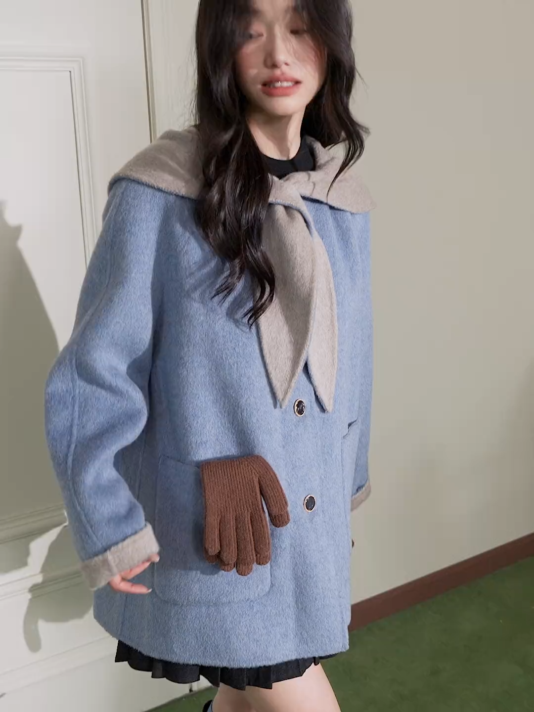 フード付きミッドレングスコート – KUOSE.com