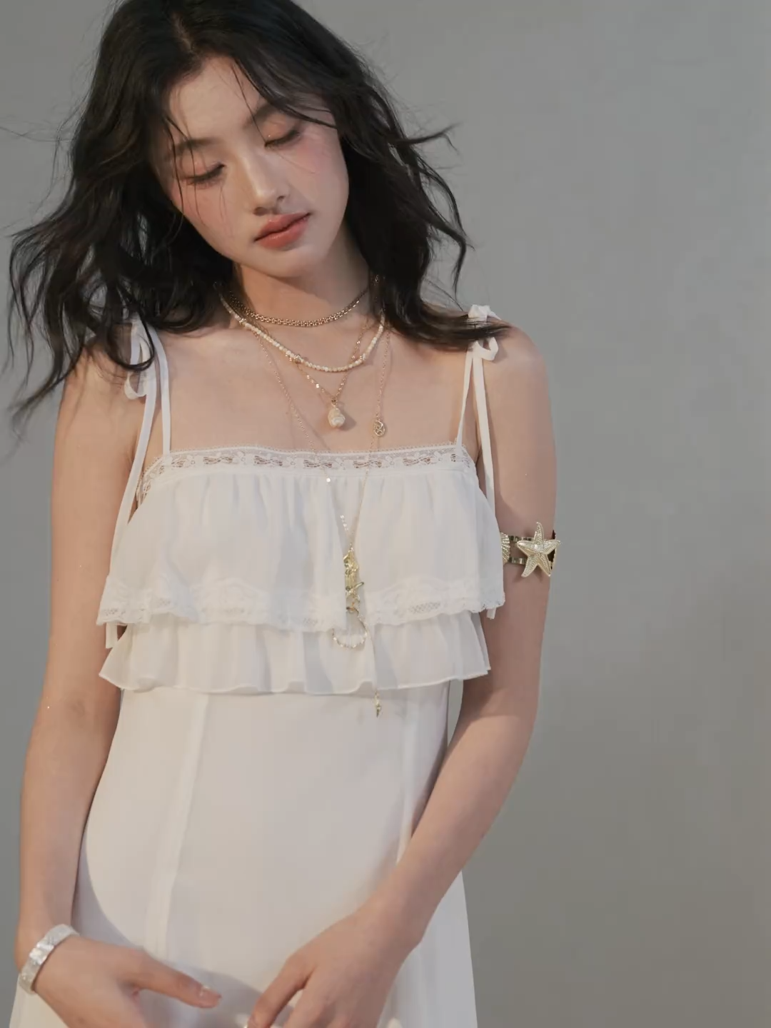 Tiered Lace Cami Dress – KUOSE.com