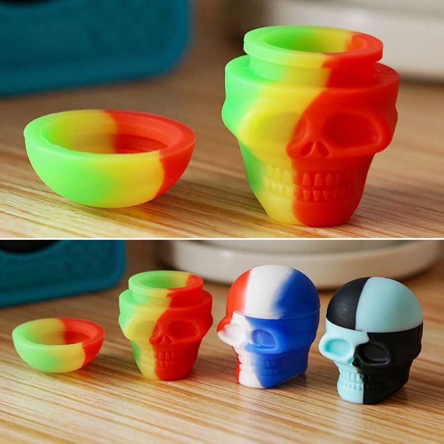 10 pieces 3ml Small skull container