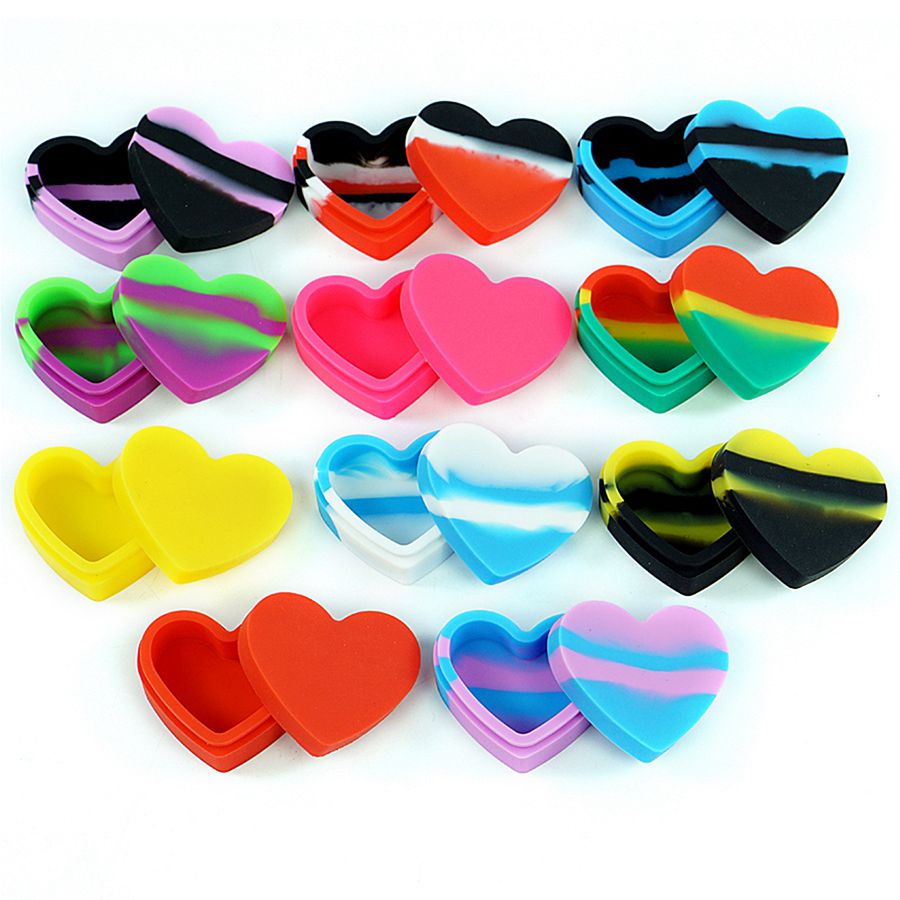 10 pieces 17ml heart containers