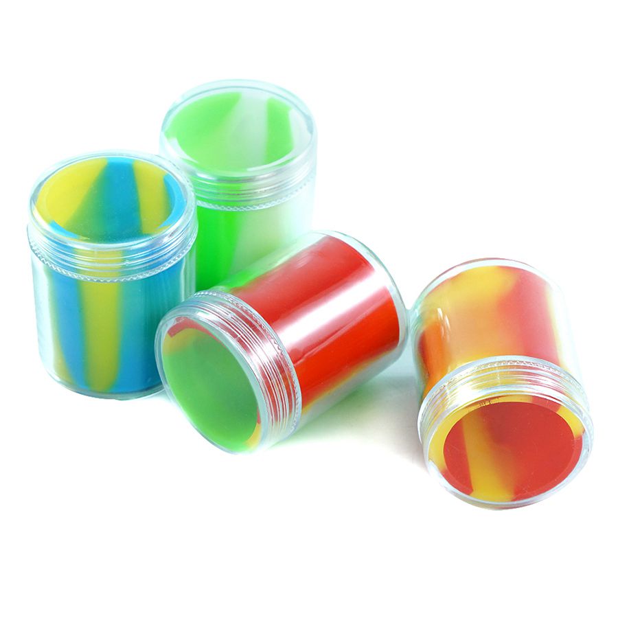 10 pieces 35ml plastic and silicone liner  container