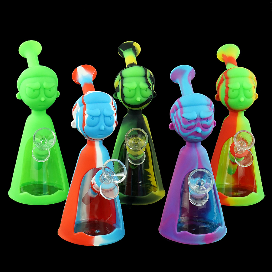 Morty Water Pipe FDA Silicone 