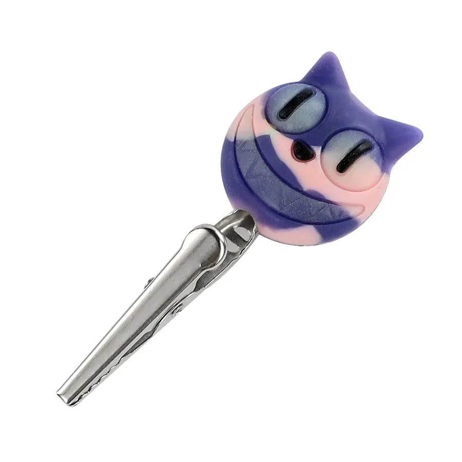 Cat head metal parts glue clip