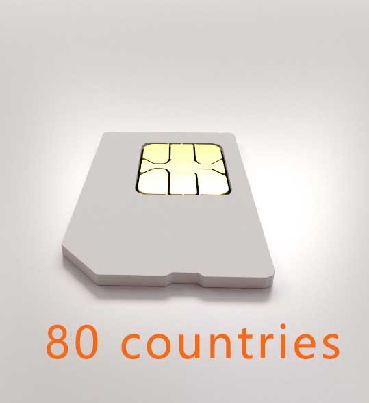 SIM card for/80 countries