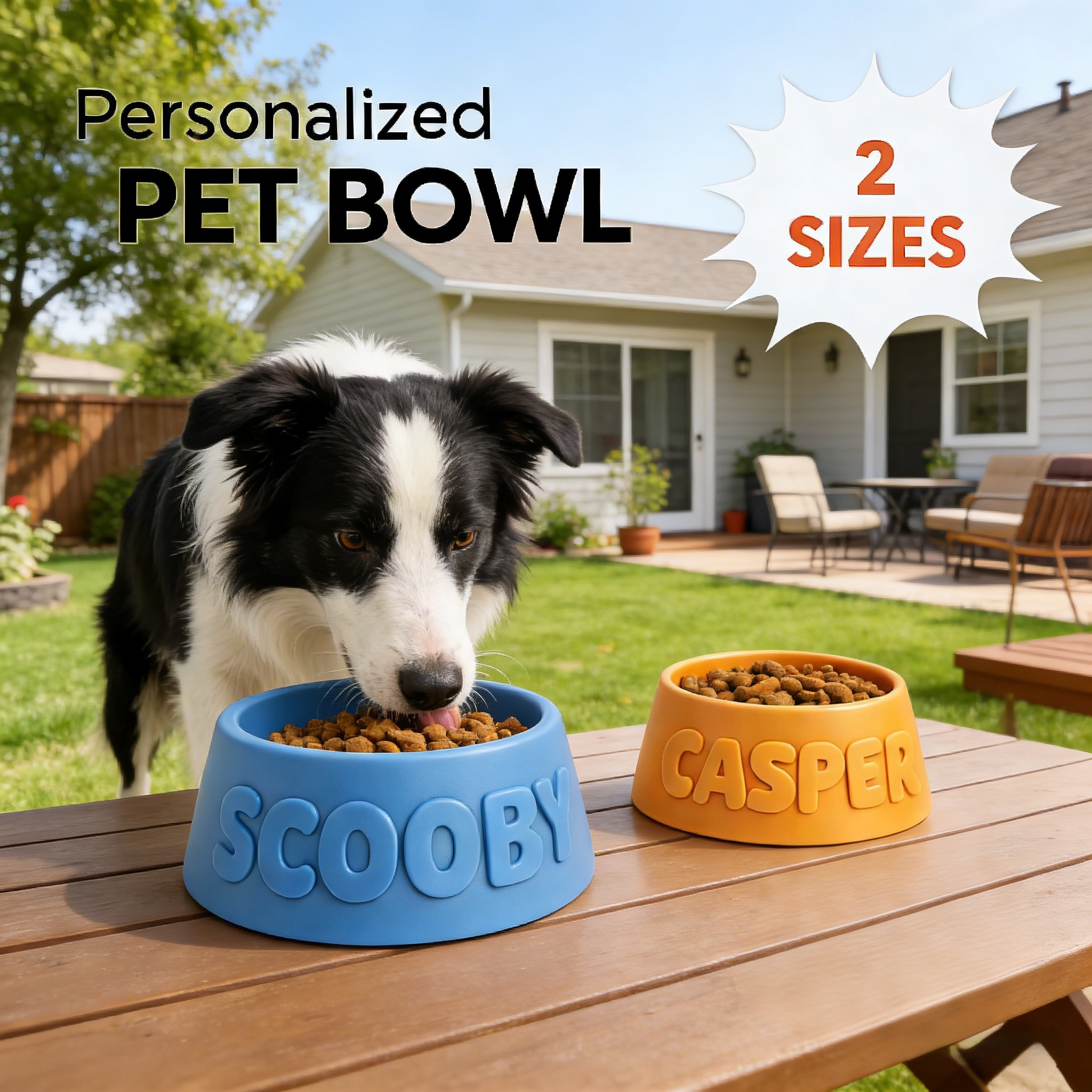 Personalized 3D Printed Pet Bowls | KKPet435