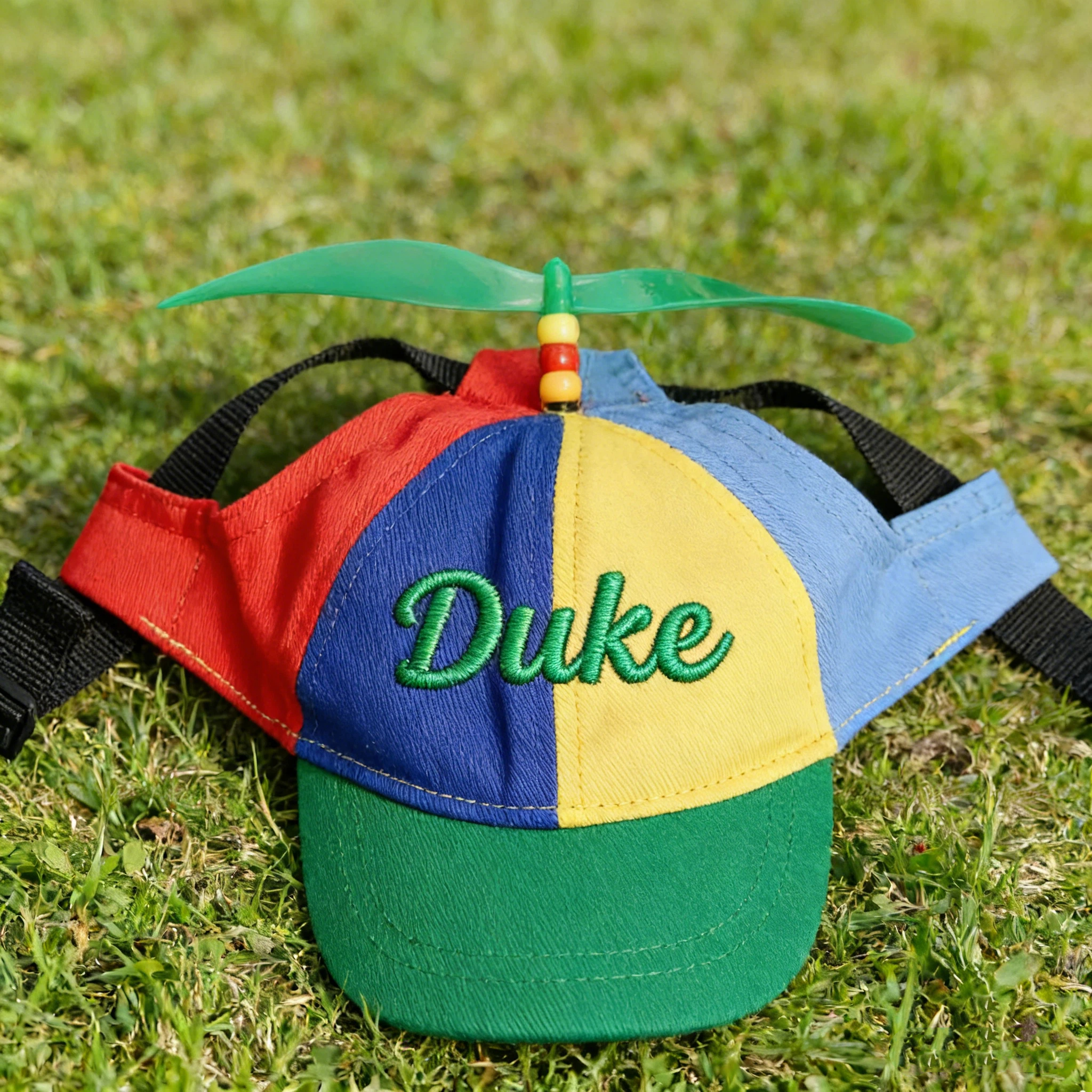 Personalized Embroidered Name Propeller Helicopter Pet Hats | inHat03