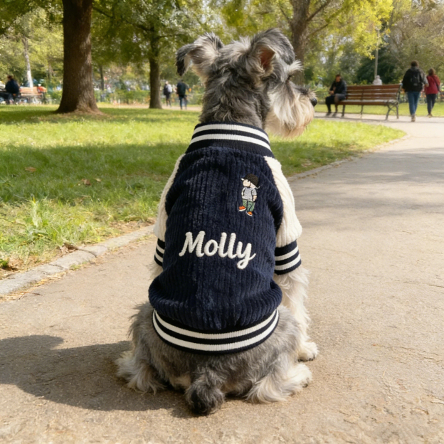 Personalized Embroidered Pet Baseball Jacket | inPet02
