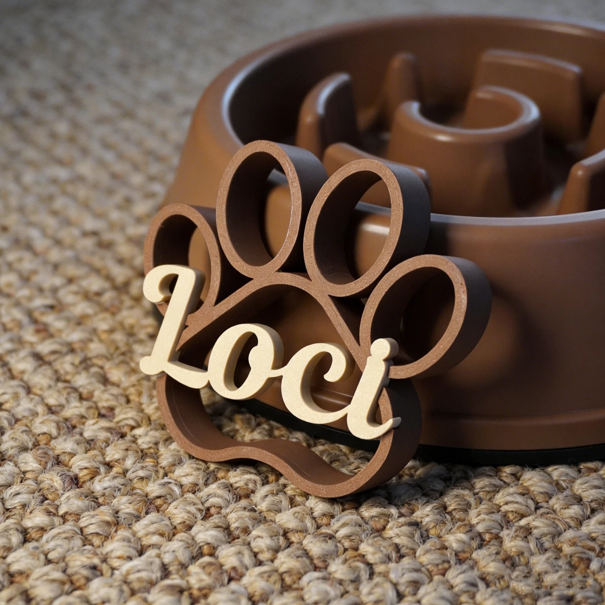 Personalized 3D Print Dog Paw With Name Ornament | inAccs29