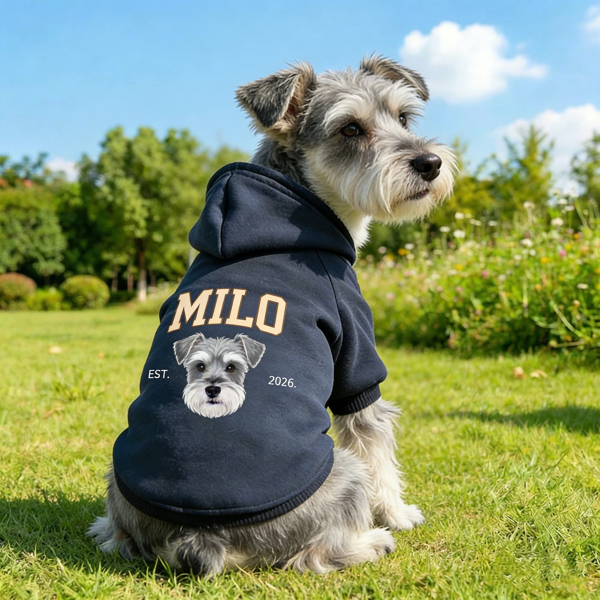 Personalized Funny Face Photo Soft Pet Hoodie | inCloth44