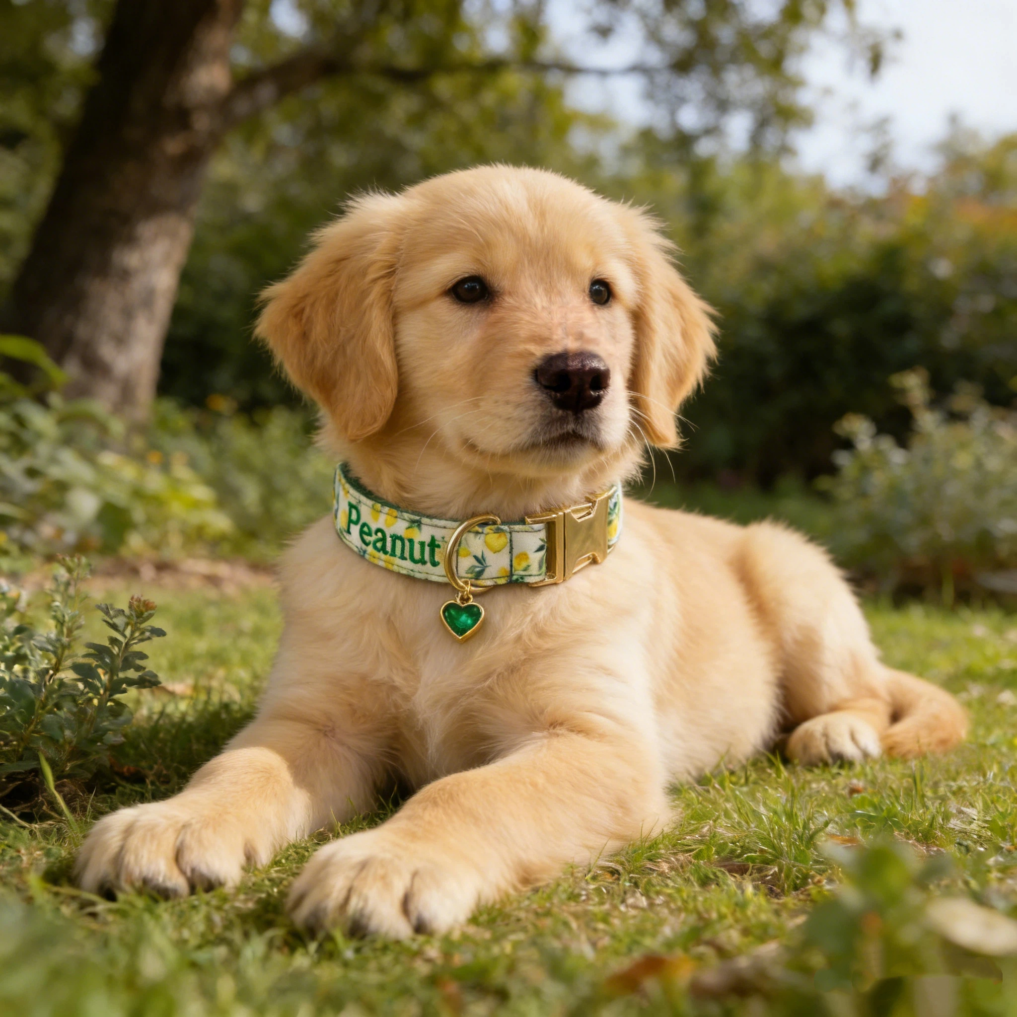 Personalized Embroidered Name Pet Collar with Birthstone Charm | inAccs37