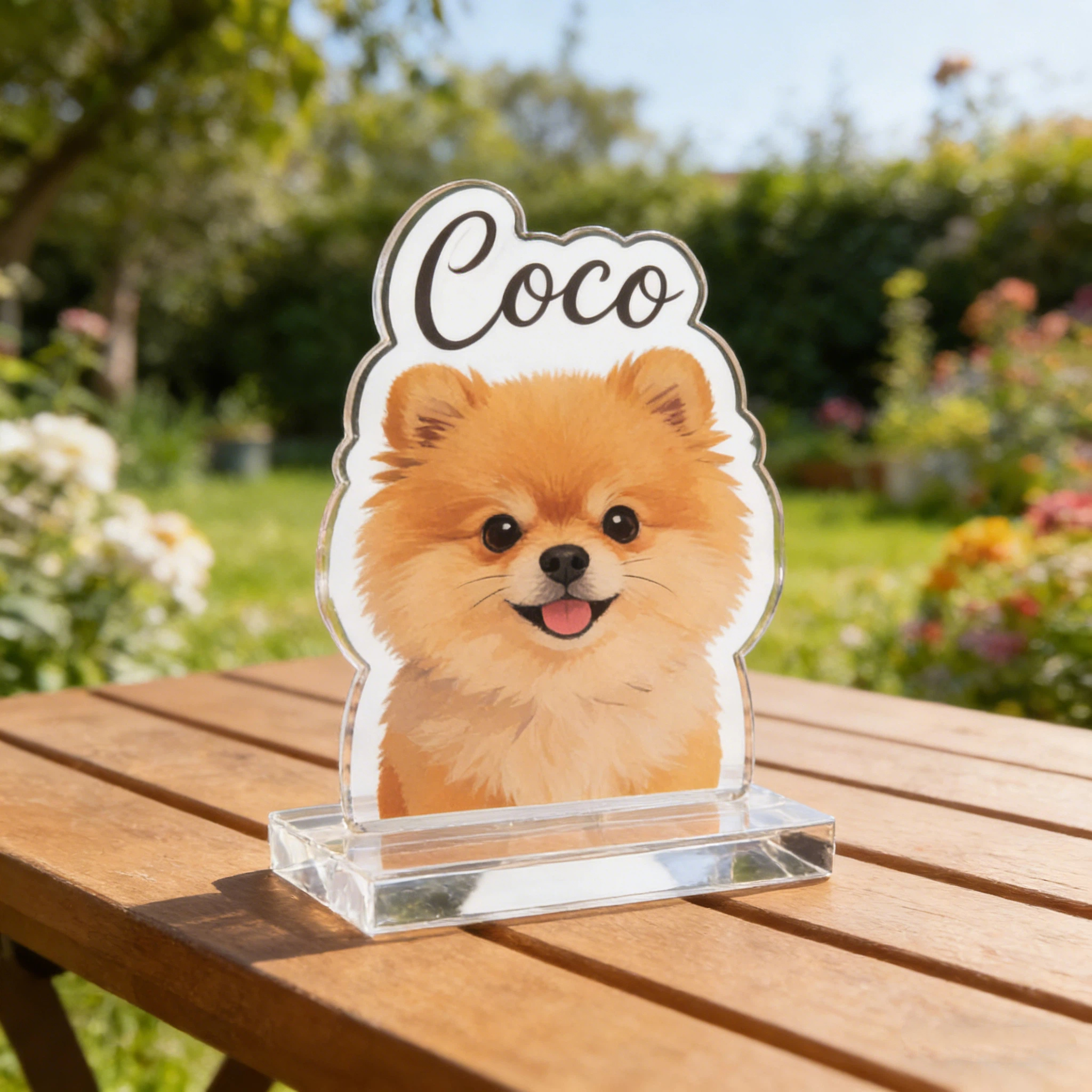 Personalized Acrylic Pet Portrait Statue Keepsake | inAccs39