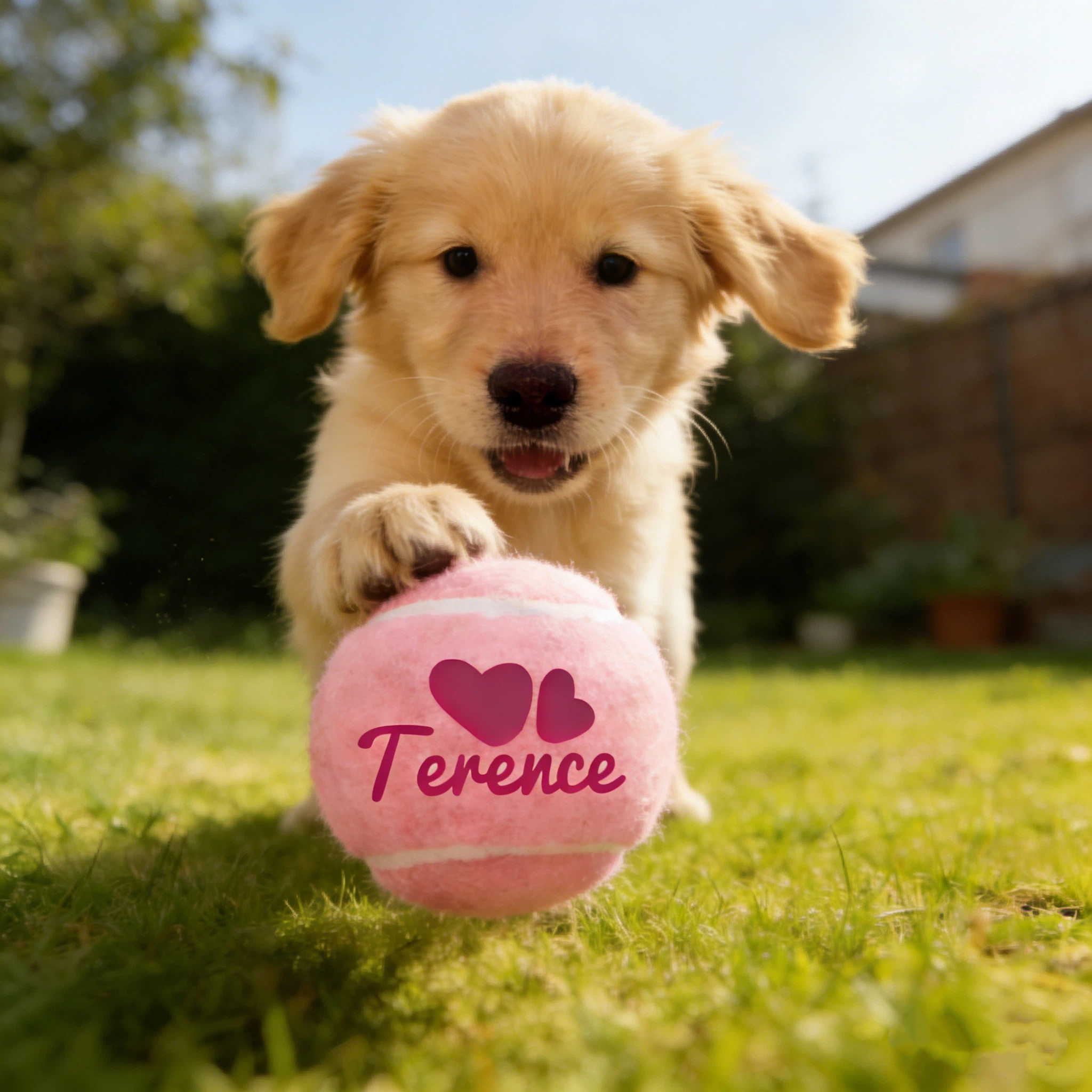 Personalized Name Pet Tennis Ball | inToy09