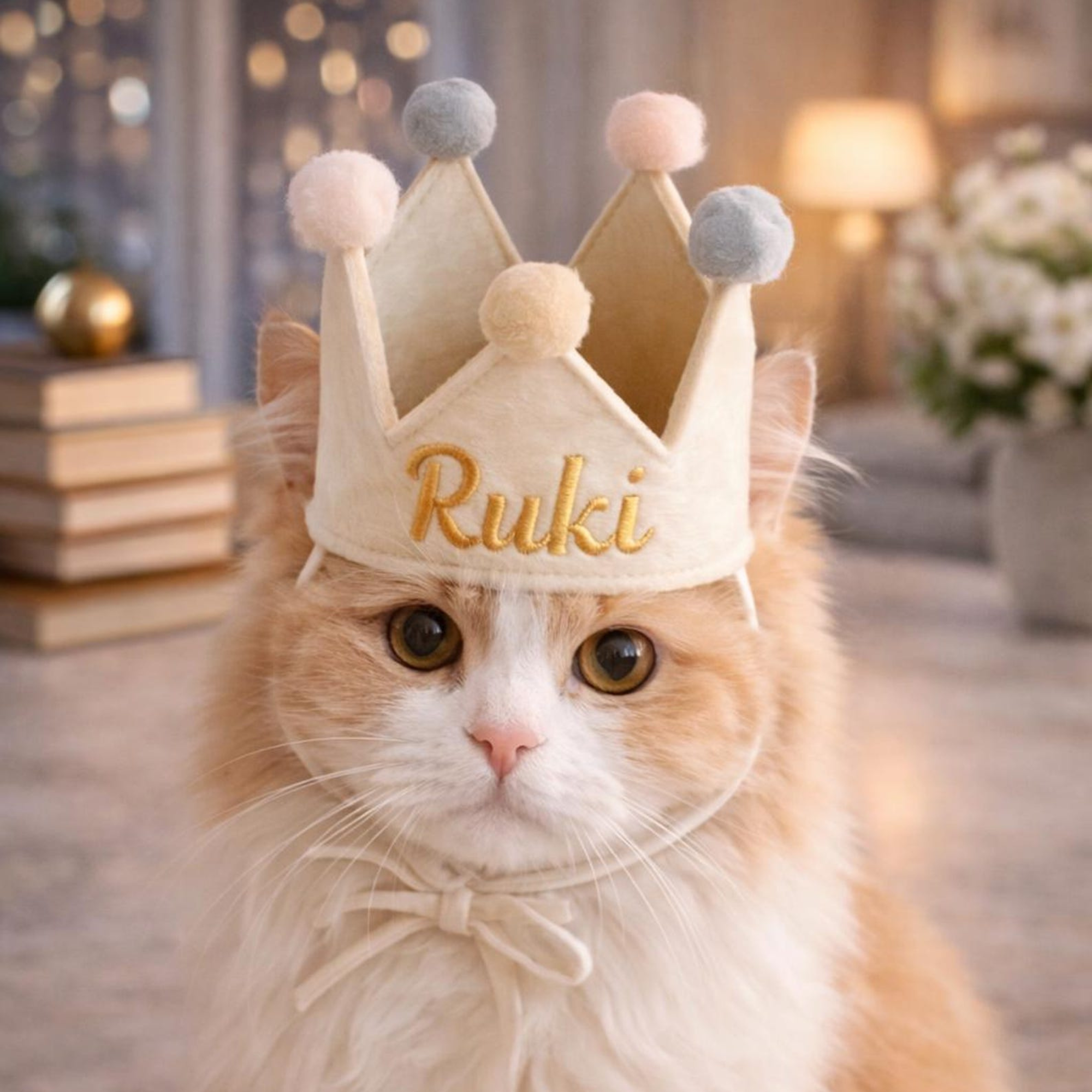 Personalized Embroidered Pet Birthday Crown | inAccs15