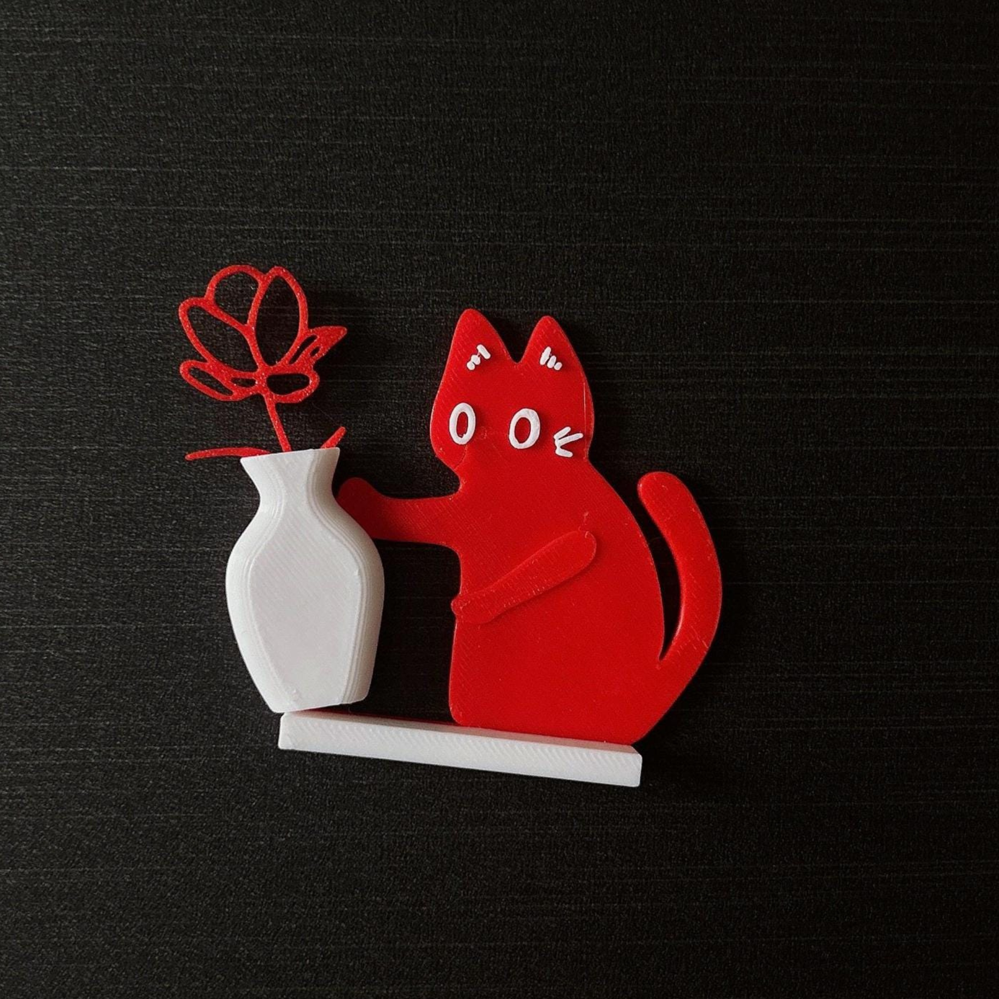Personalized 3D Printed Magnetic Cat Whisker Collector | inAccs16