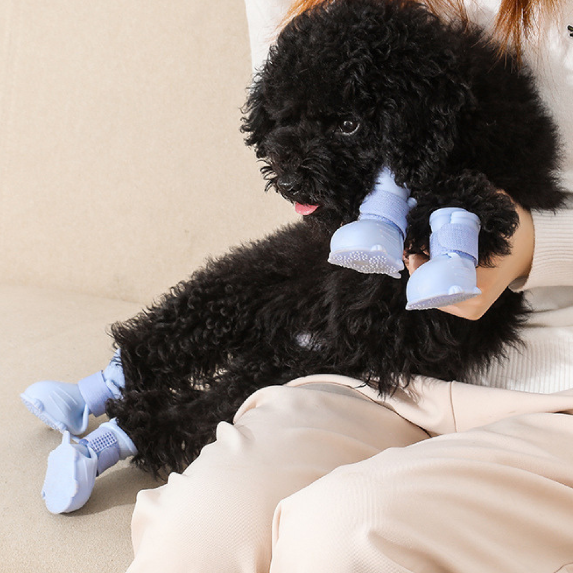 Waterproof Rubber Dog Boots with Non-Slip Sole | inAccs19