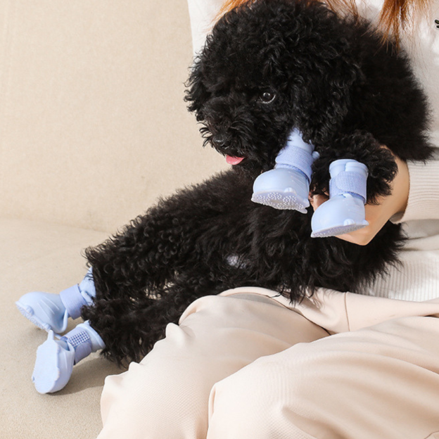 Waterproof Rubber Dog Boots with Non-Slip Sole | inAccs19