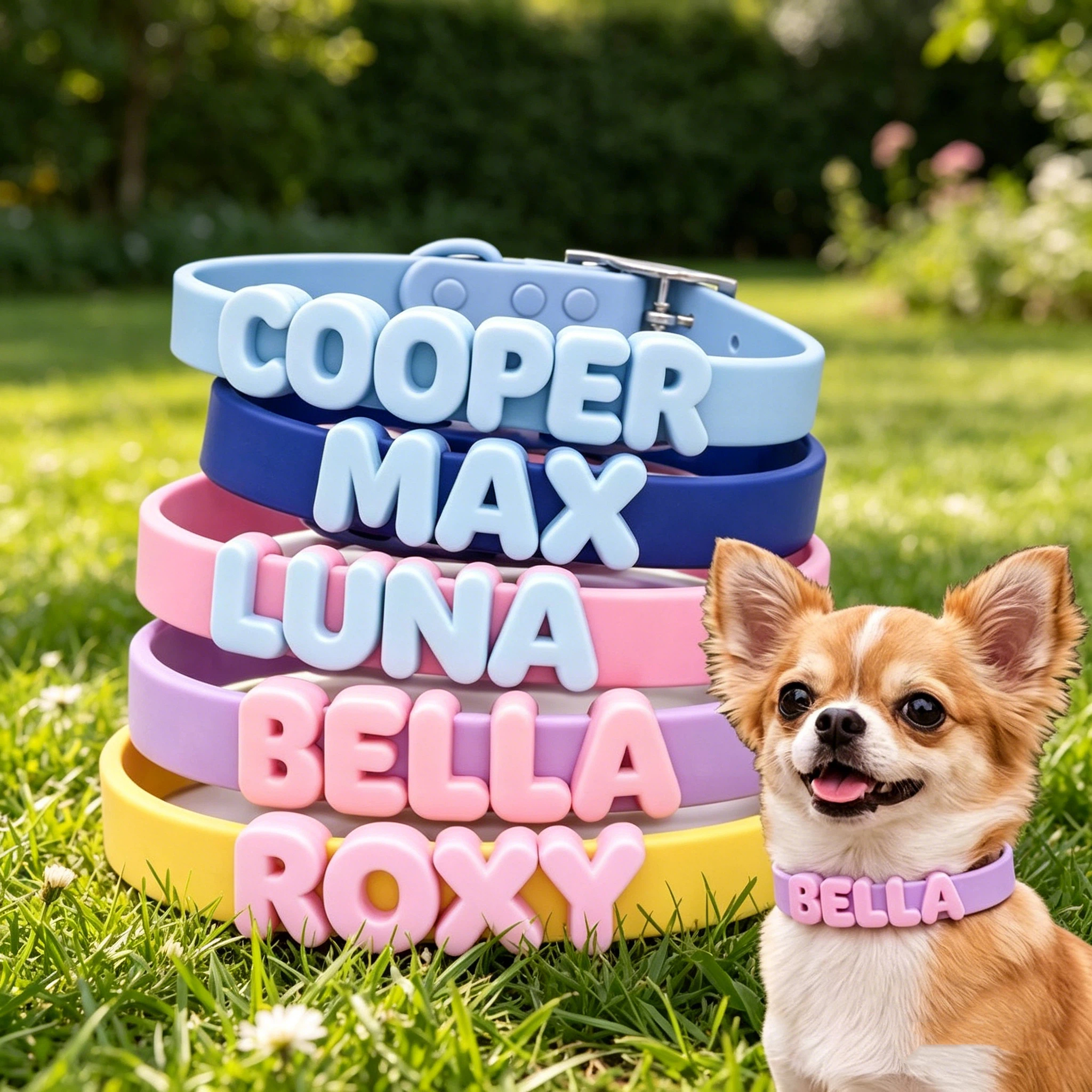 Personalized Silicone Pet Collar with Name | inAccs54