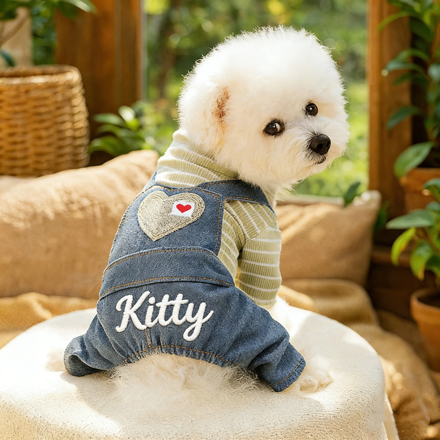 Personalized Embroidered Name Pet Jumpsuit | inCloth21