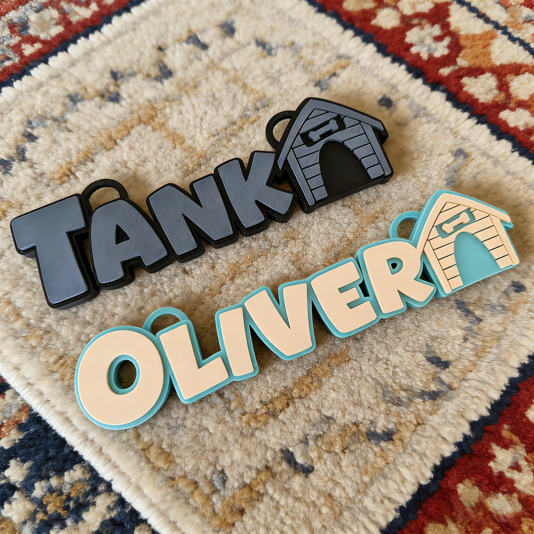 Personalized Name 3D Printed Dog Sign | KKPet443