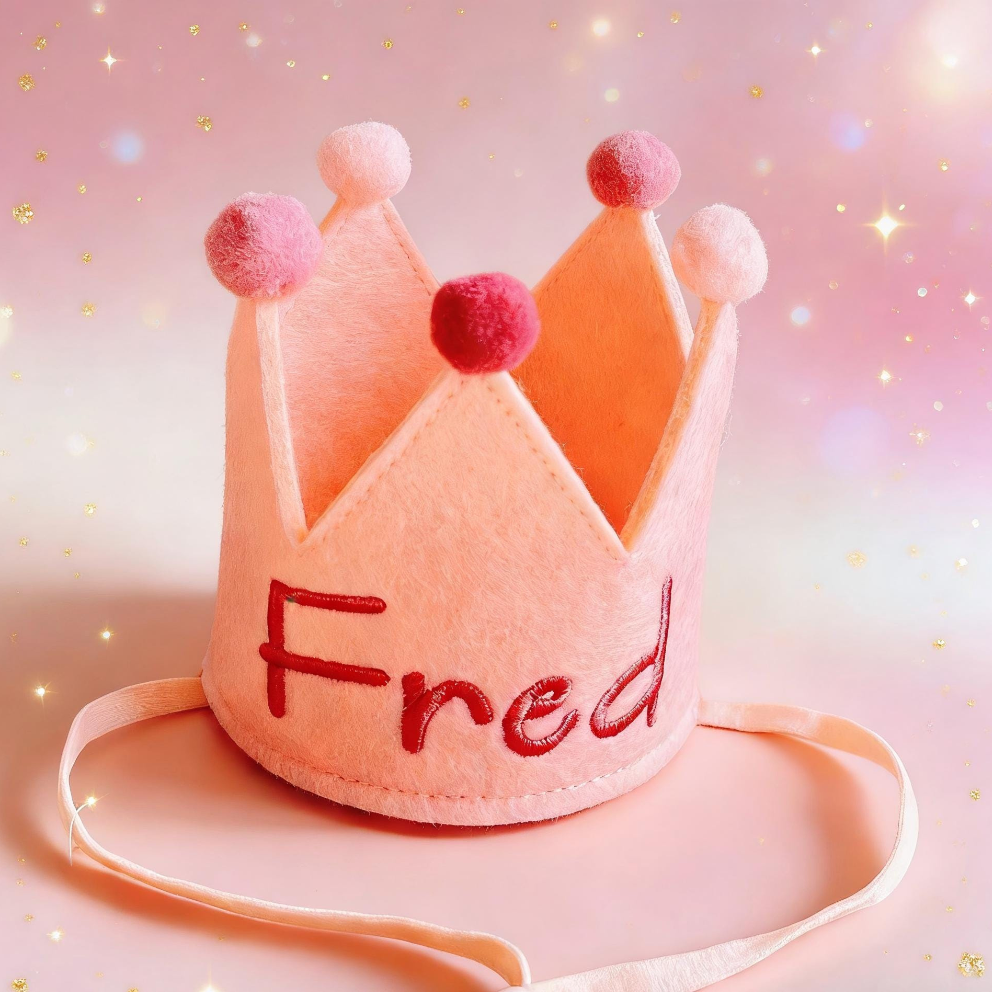Personalized Embroidered Pet Birthday Crown | inAccs15