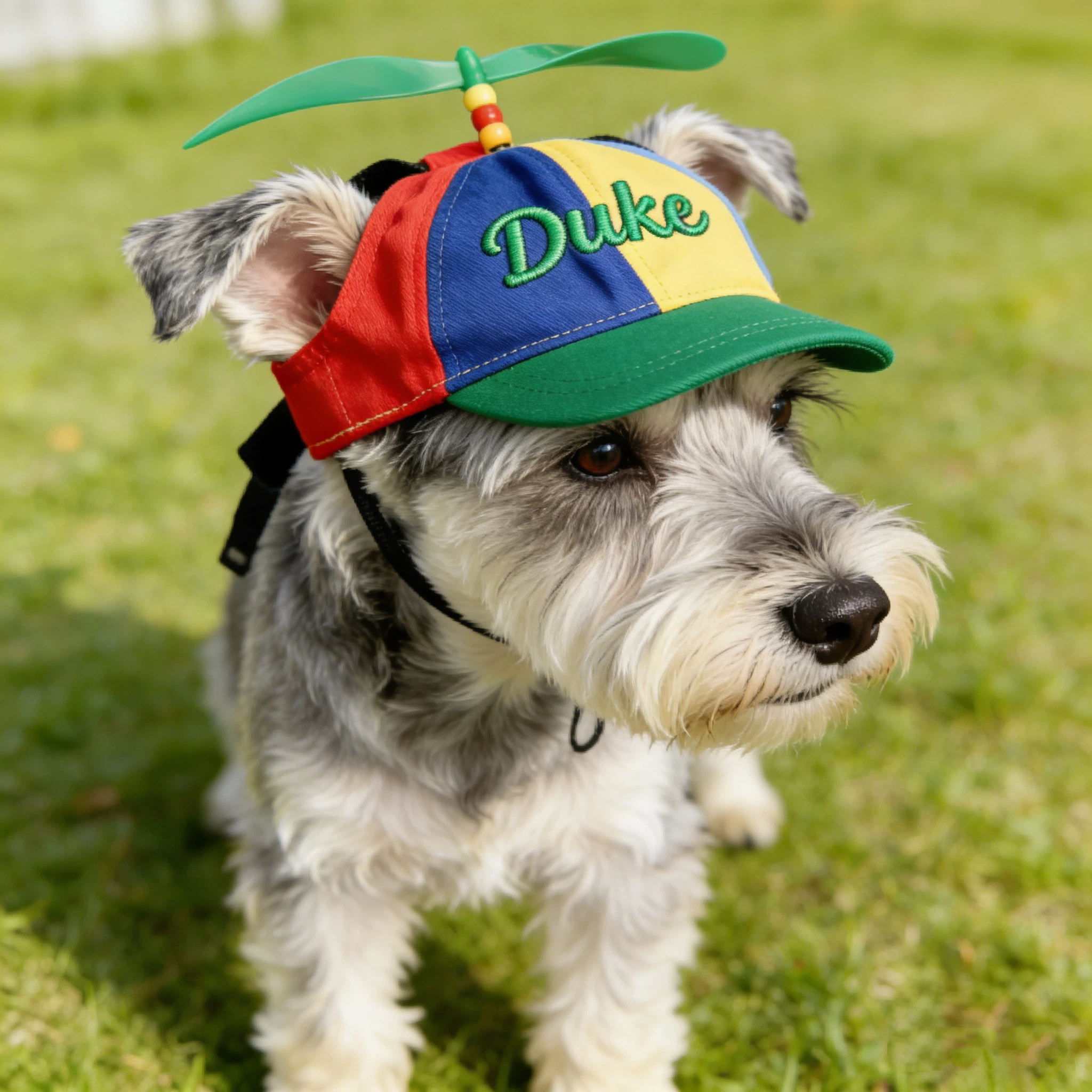 Personalized Embroidered Name Propeller Helicopter Pet Hats | inHat03