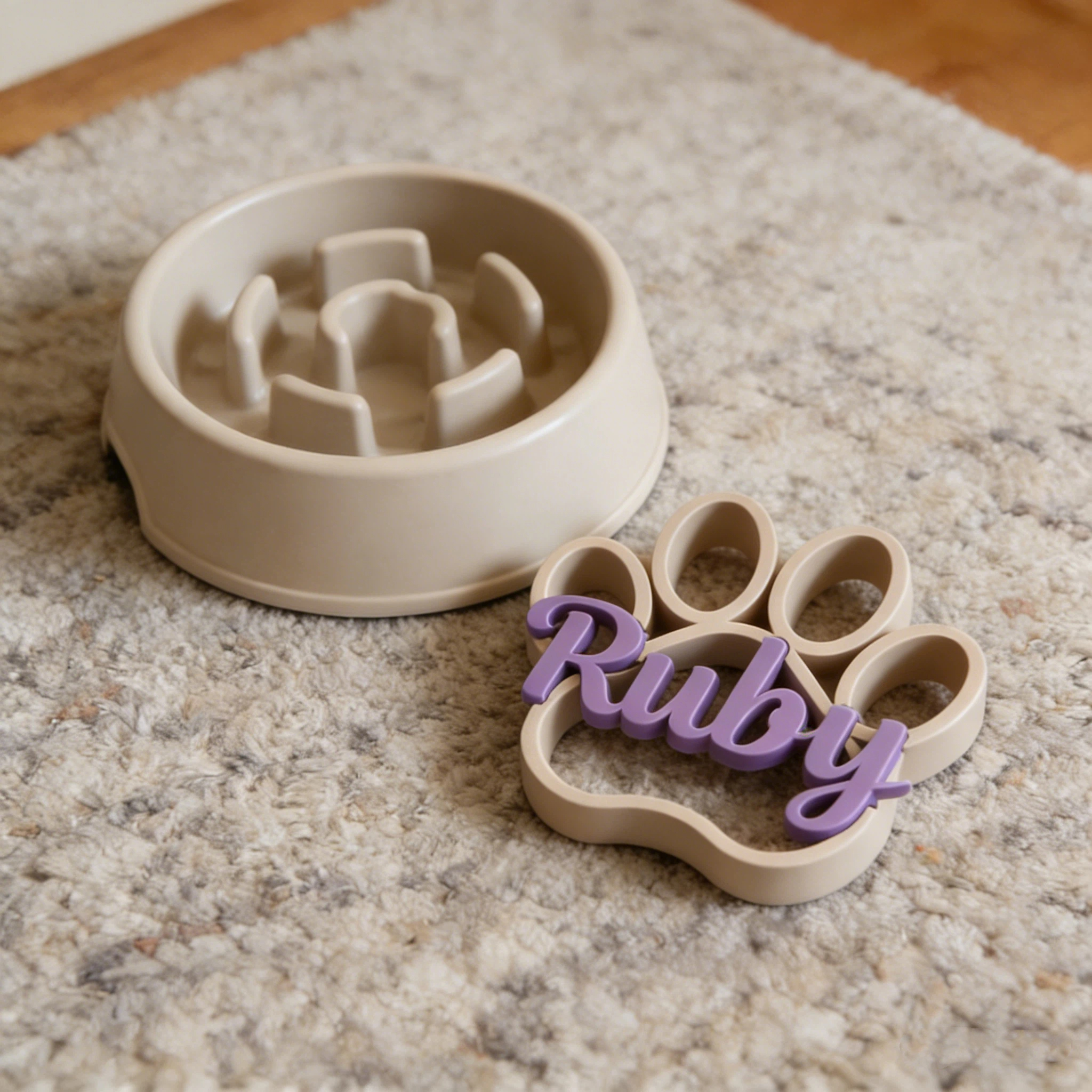 Personalized 3D Print Dog Paw With Name Ornament | inAccs29