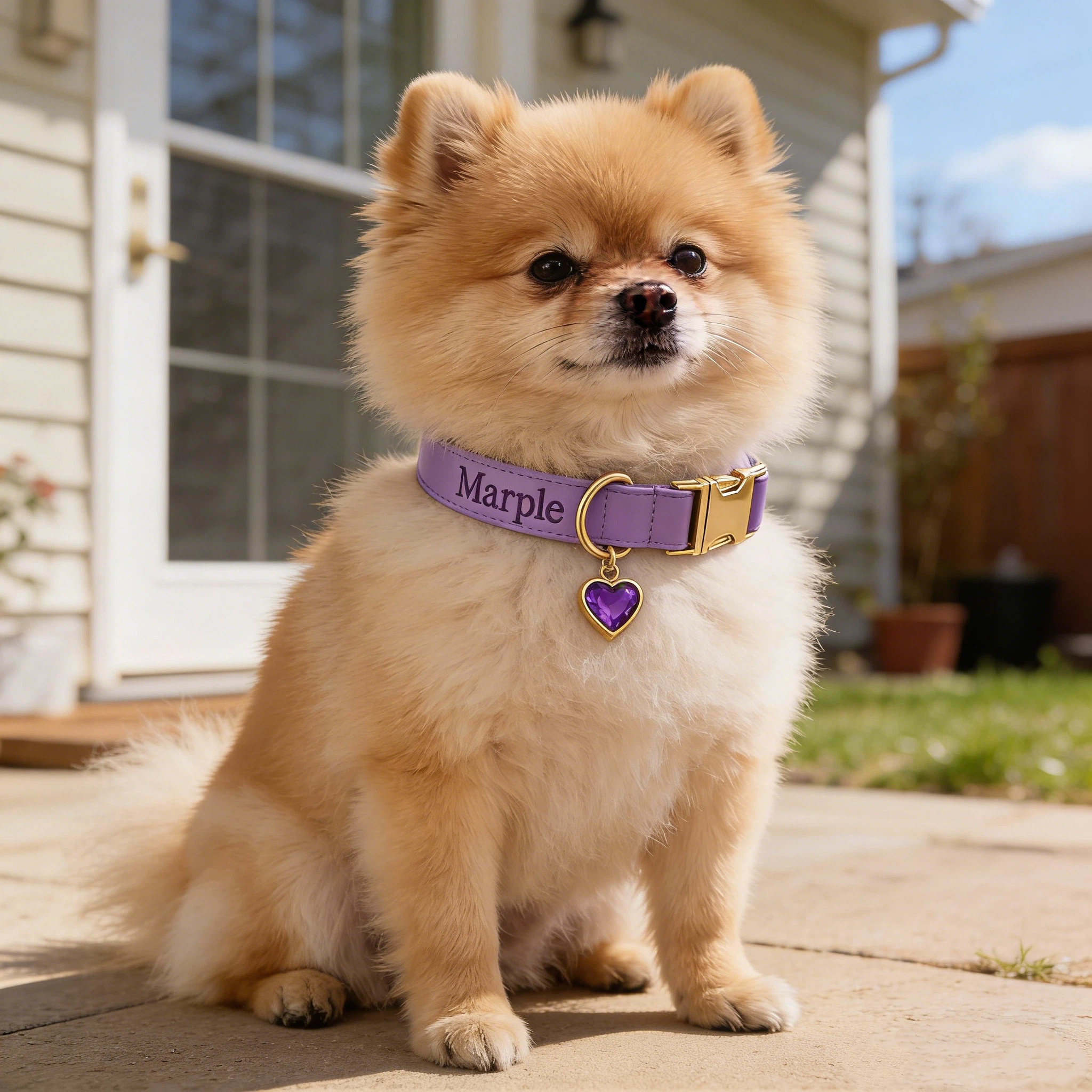 Personalized Embroidered Name Leather Pet Collar | inAccs34