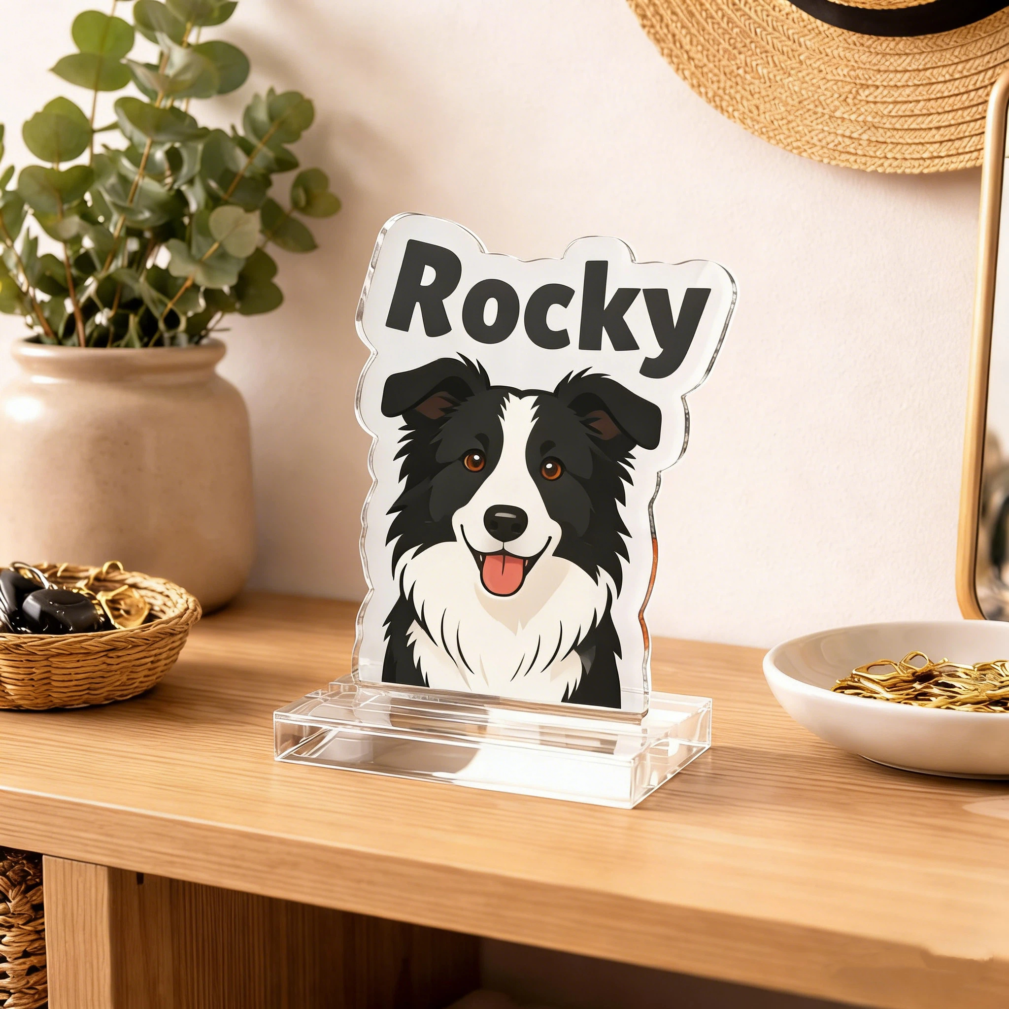 Personalized Acrylic Pet Portrait Statue Keepsake | inAccs39