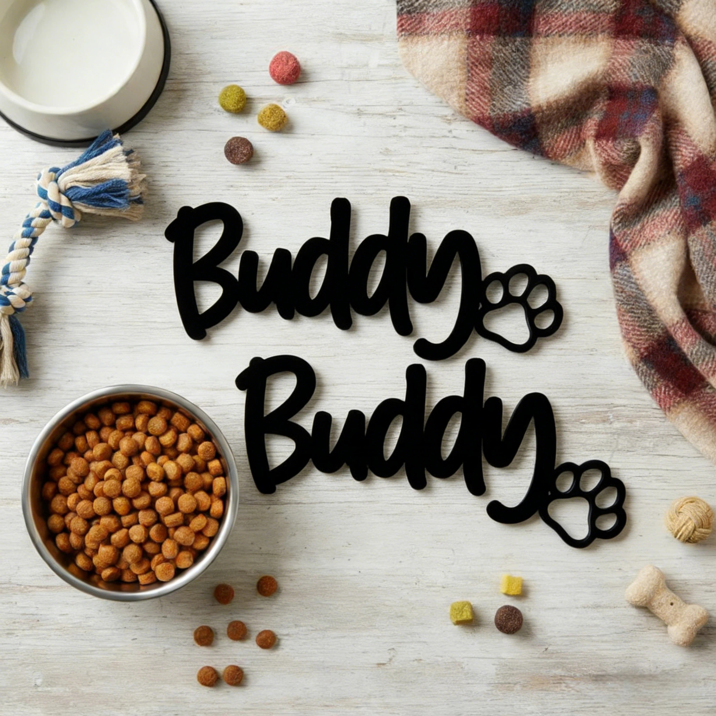 Personalized Name 3D Printed Pet Sign | inAccs12