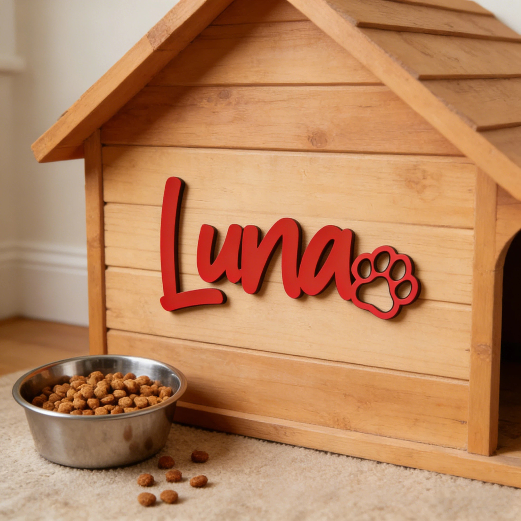 Personalized Name 3D Printed Pet Sign | inAccs12