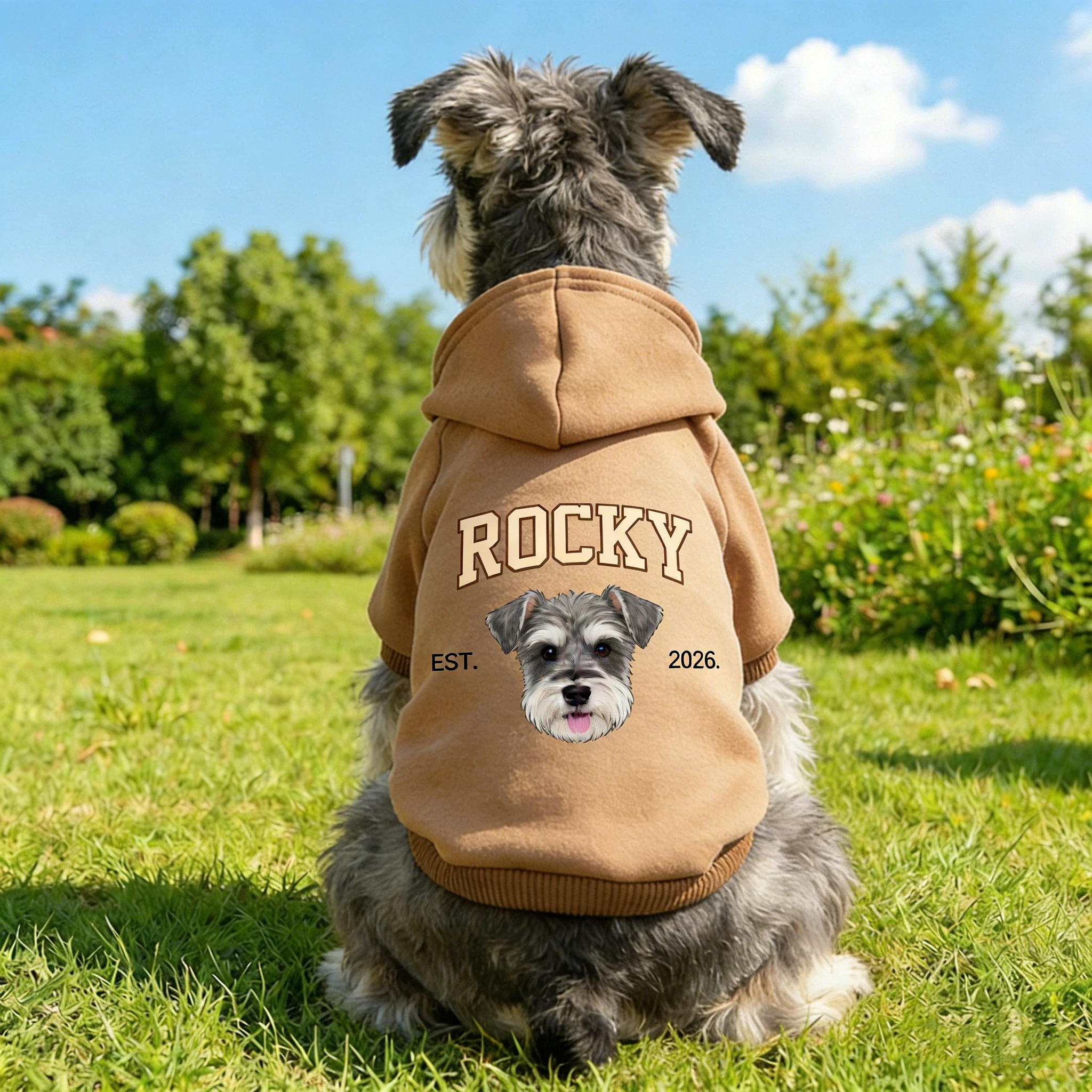 Personalized Funny Face Photo Soft Pet Hoodie | inCloth44